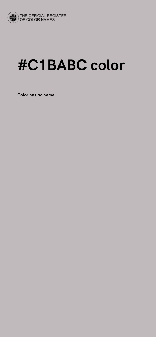 #C1BABC color image