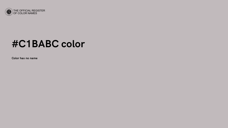#C1BABC color image