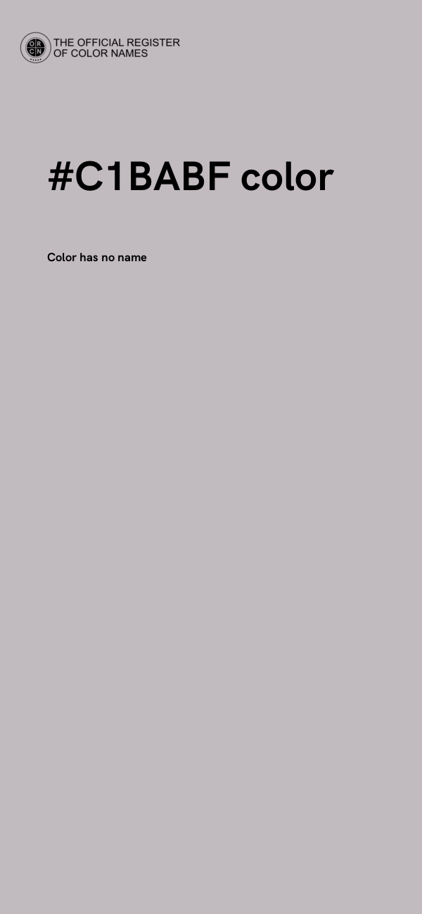 #C1BABF color image