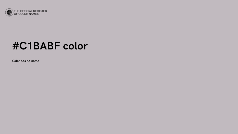 #C1BABF color image