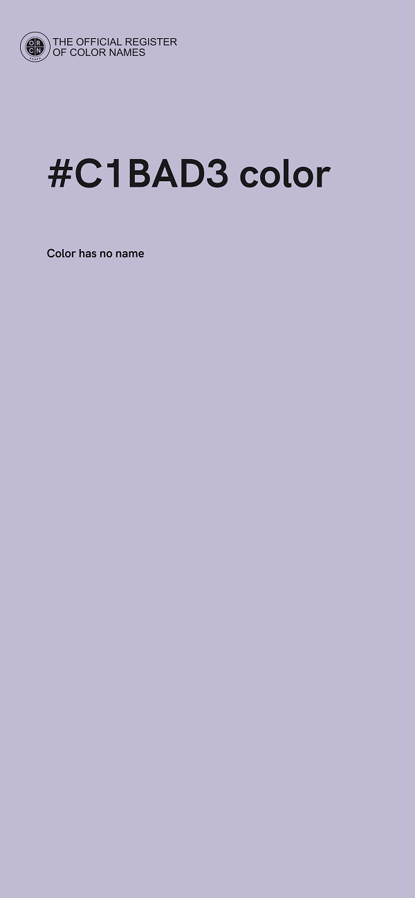 #C1BAD3 color image