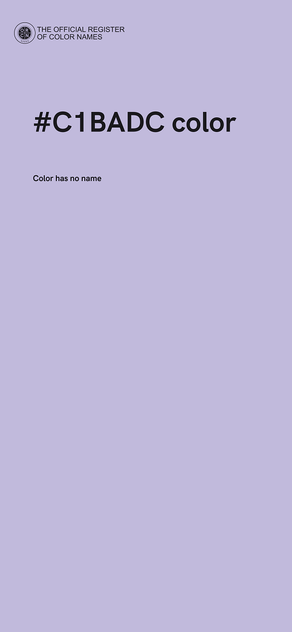 #C1BADC color image