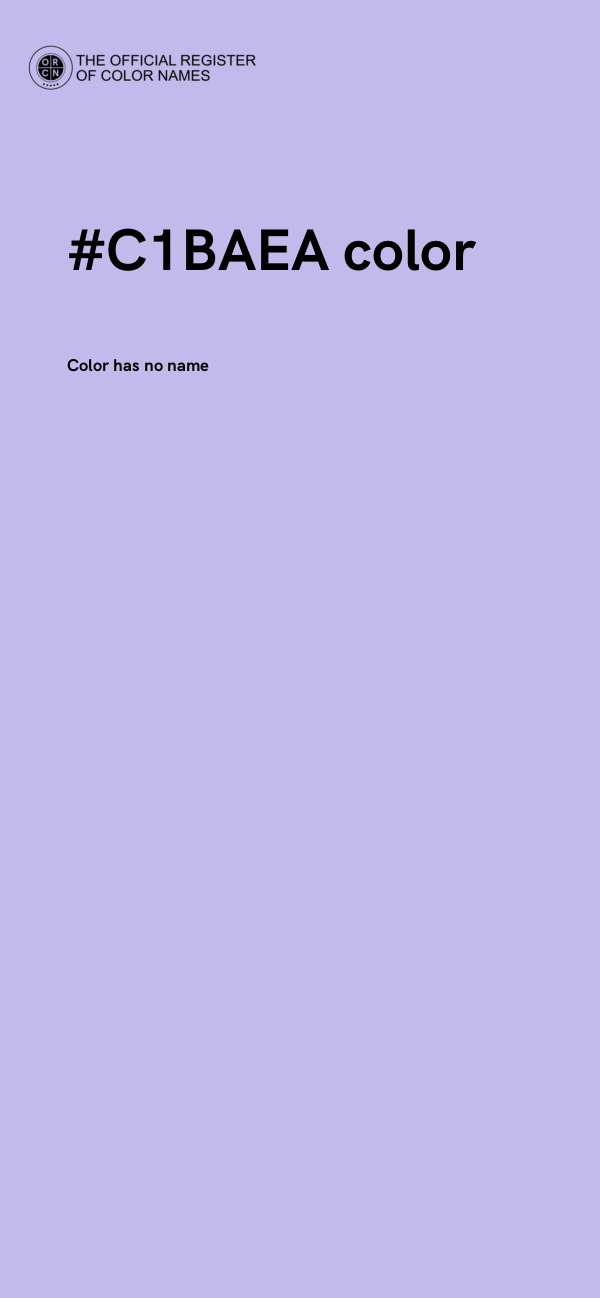 #C1BAEA color image