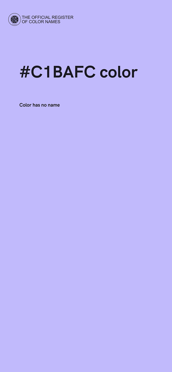 #C1BAFC color image
