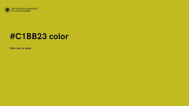#C1BB23 color image