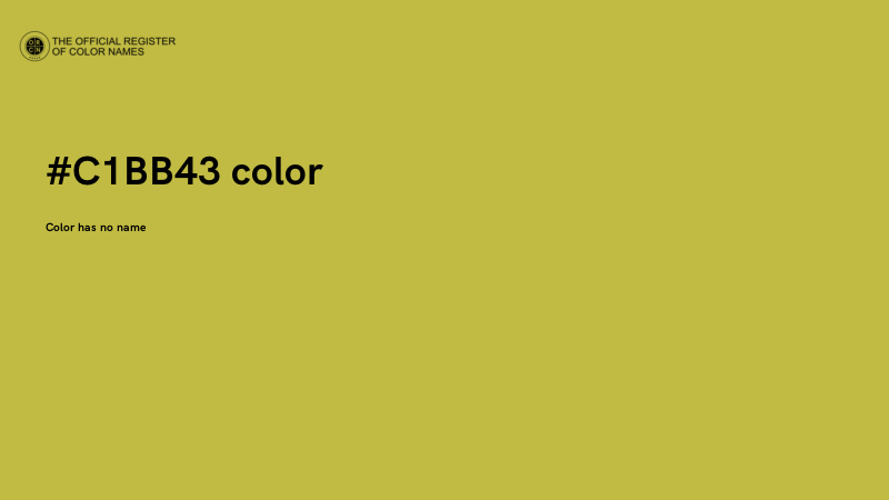 #C1BB43 color image
