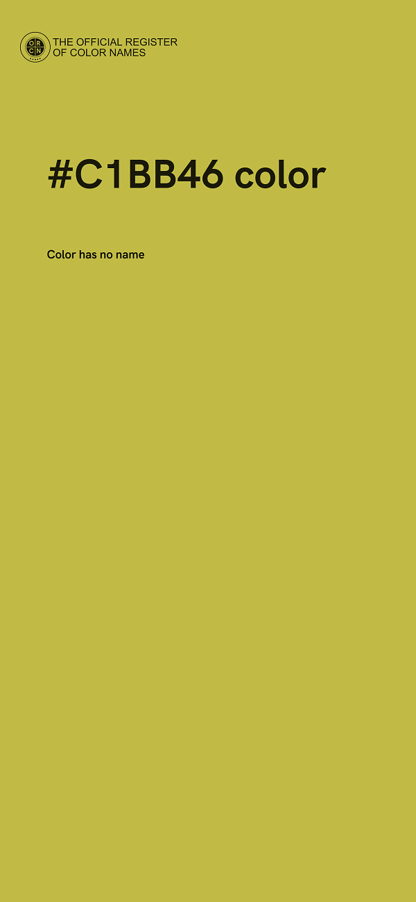 #C1BB46 color image
