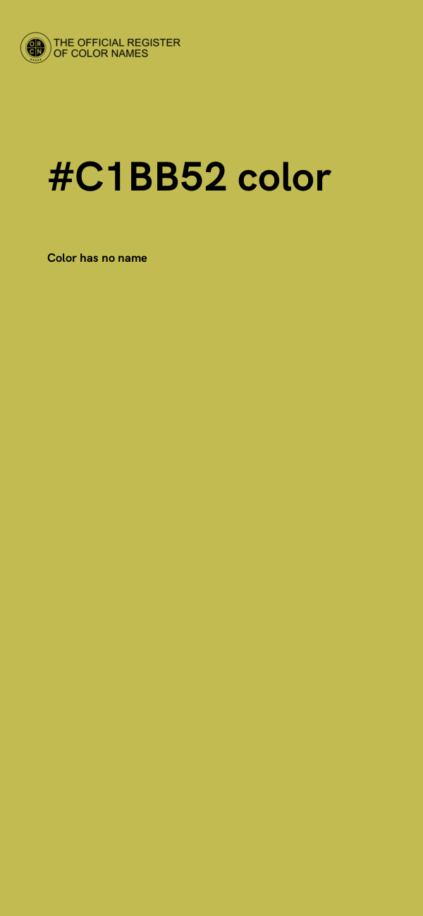 #C1BB52 color image