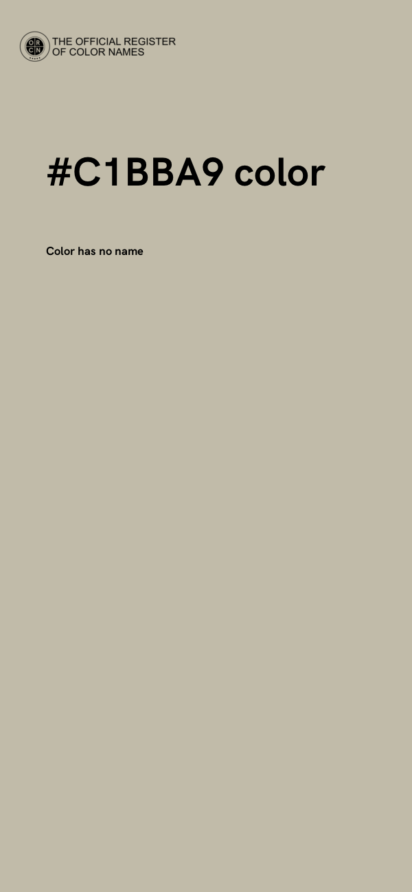 #C1BBA9 color image
