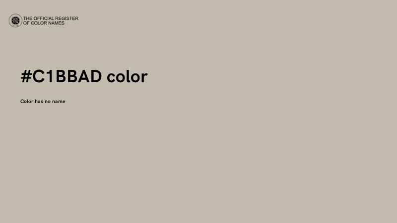 #C1BBAD color image