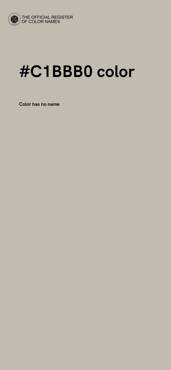 #C1BBB0 color image