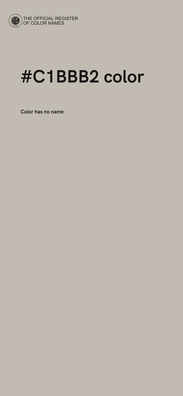 #C1BBB2 color image