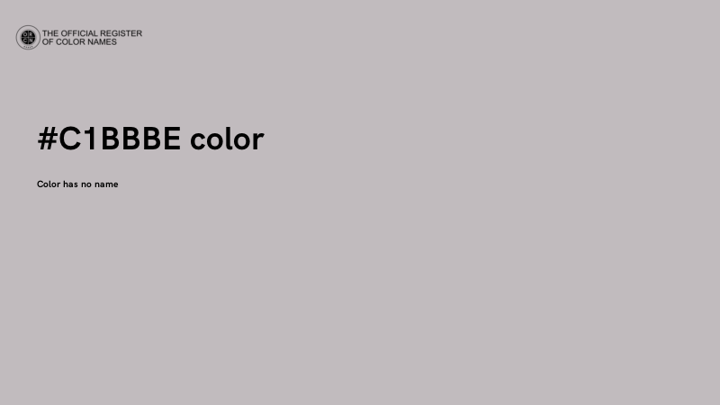 #C1BBBE color image