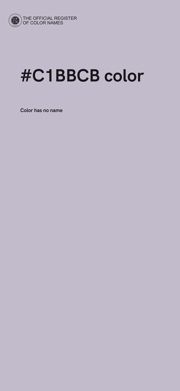 #C1BBCB color image