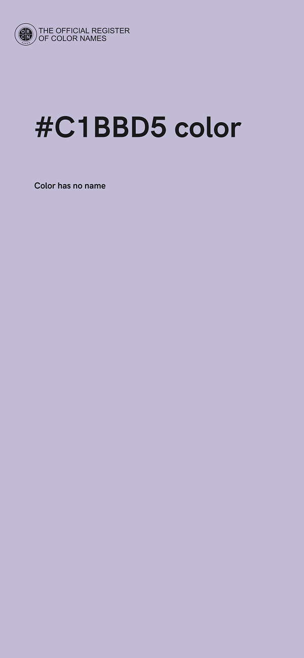#C1BBD5 color image
