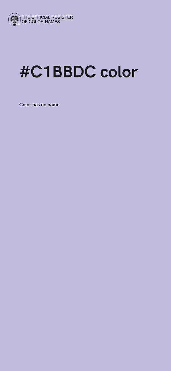 #C1BBDC color image