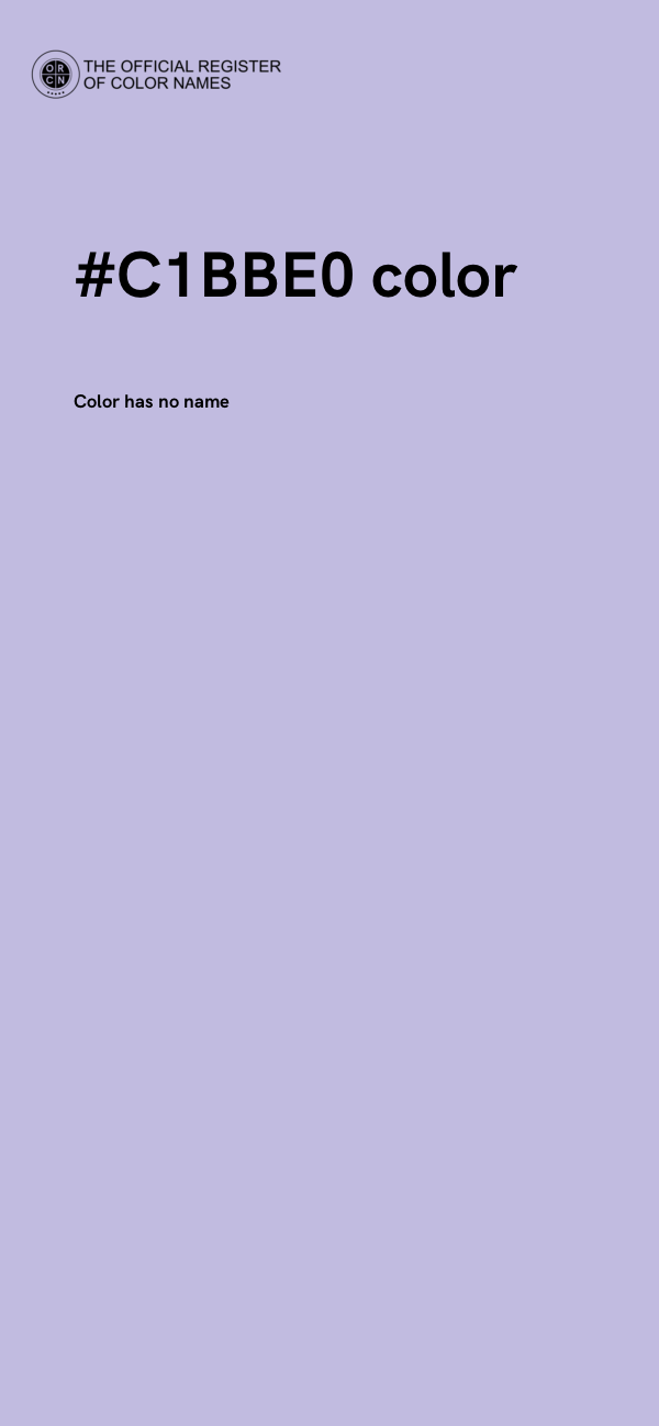 #C1BBE0 color image