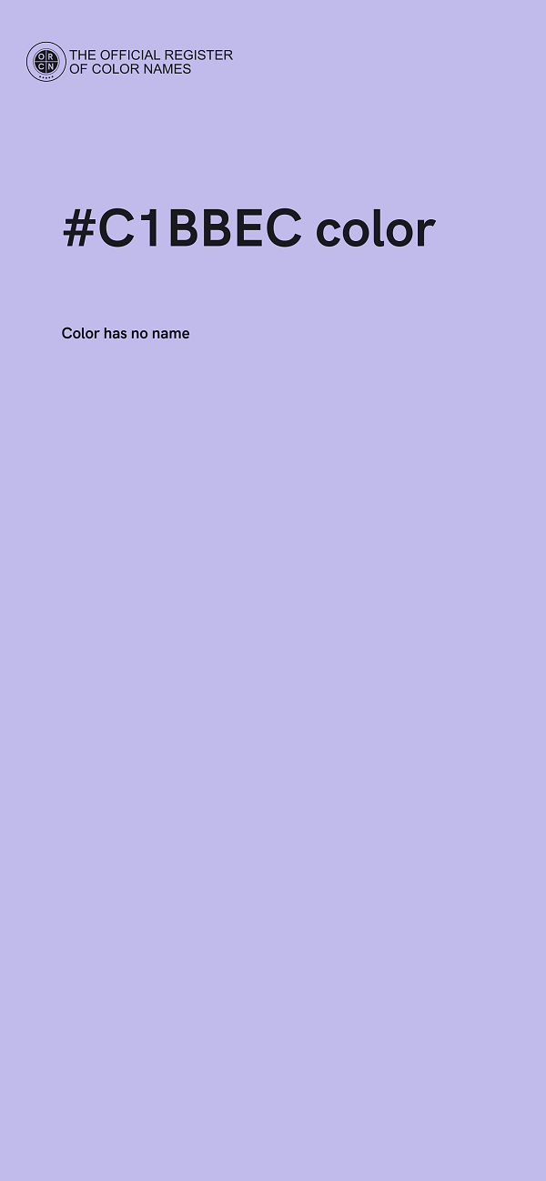 #C1BBEC color image