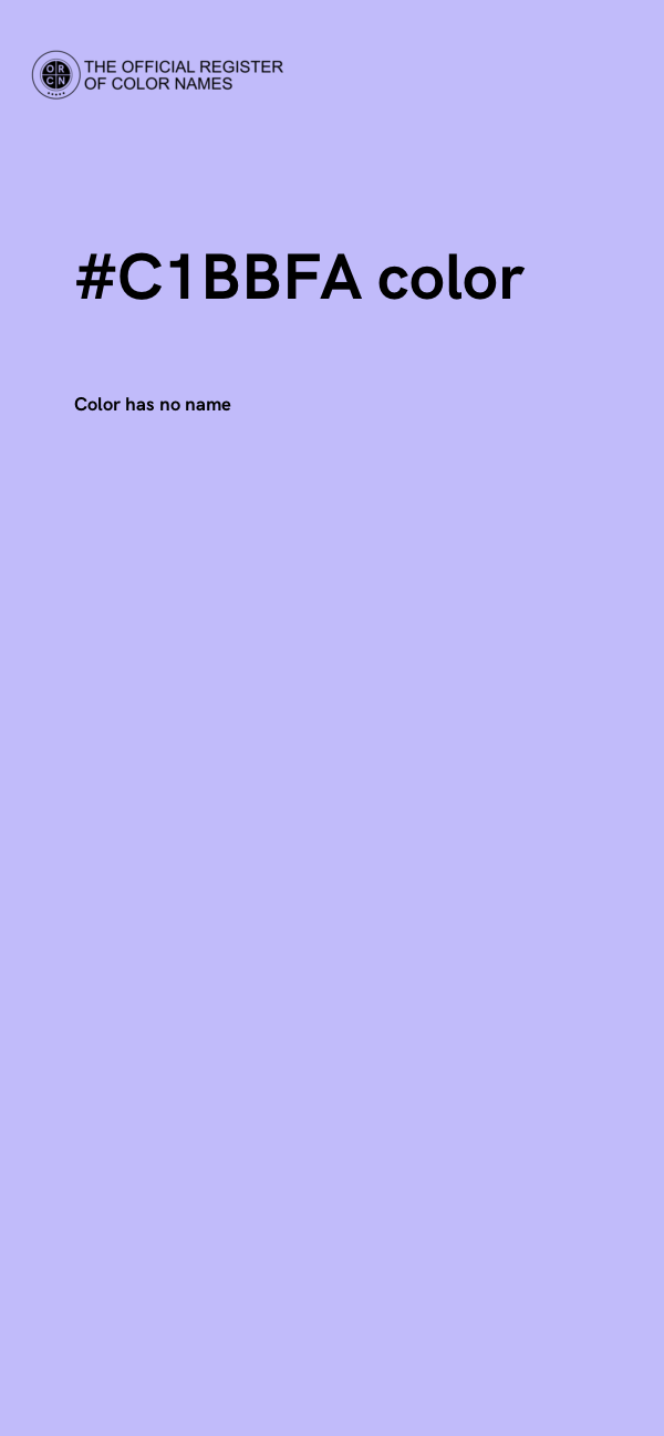 #C1BBFA color image