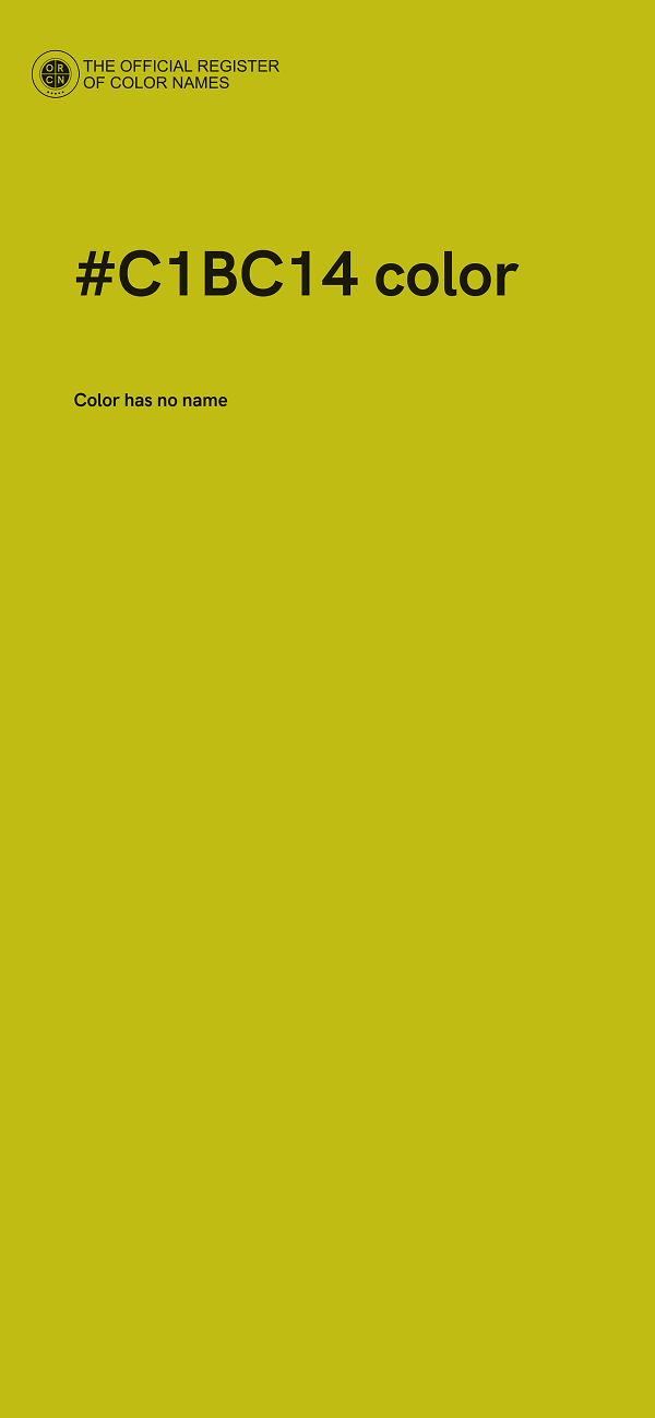 #C1BC14 color image