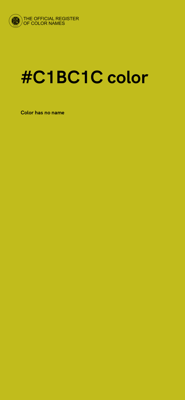 #C1BC1C color image