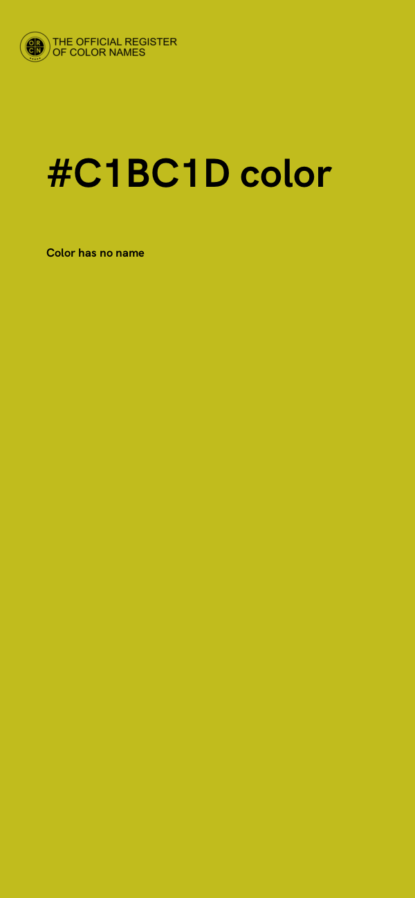 #C1BC1D color image