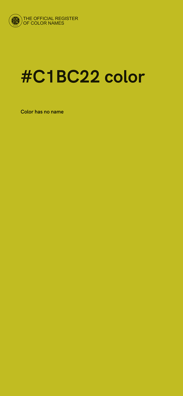 #C1BC22 color image