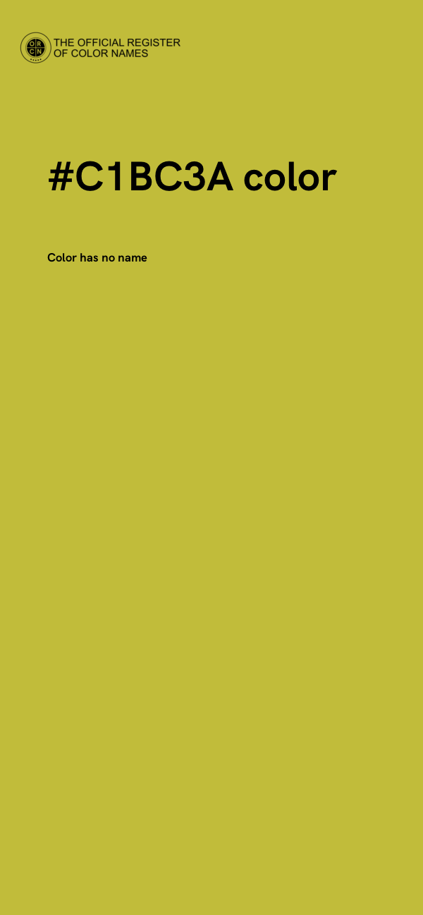 #C1BC3A color image