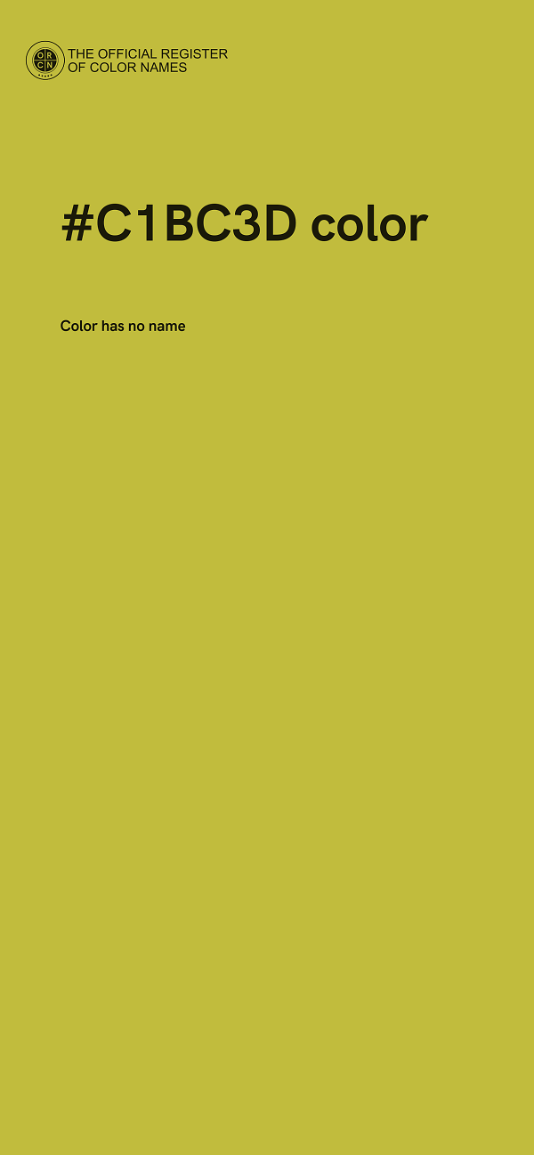 #C1BC3D color image