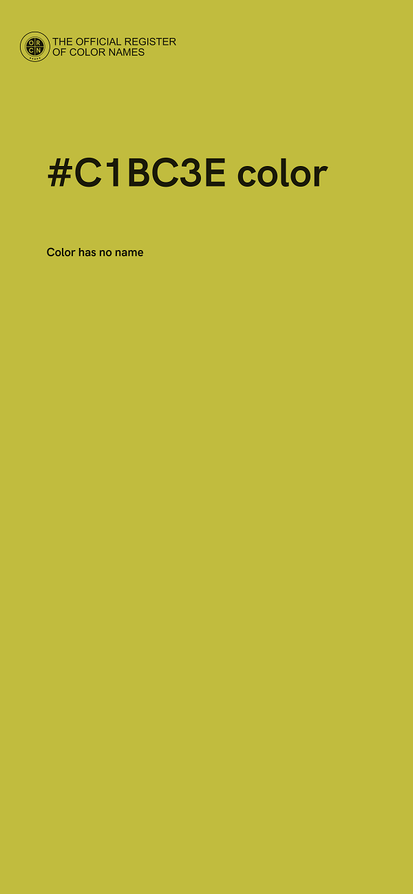 #C1BC3E color image