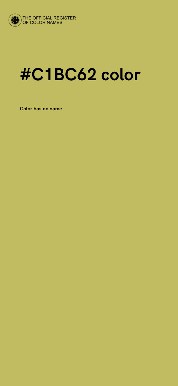 #C1BC62 color image