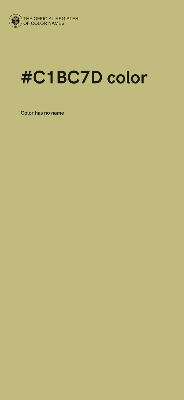 #C1BC7D color image