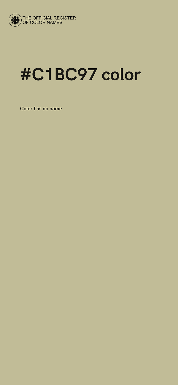 #C1BC97 color image