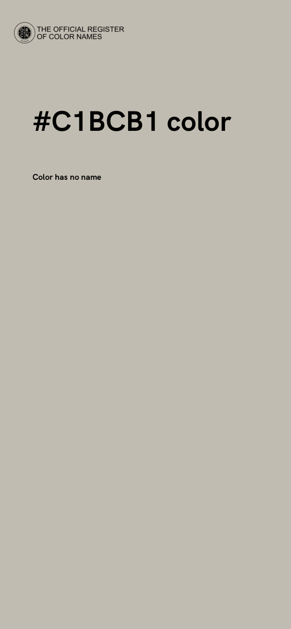 #C1BCB1 color image