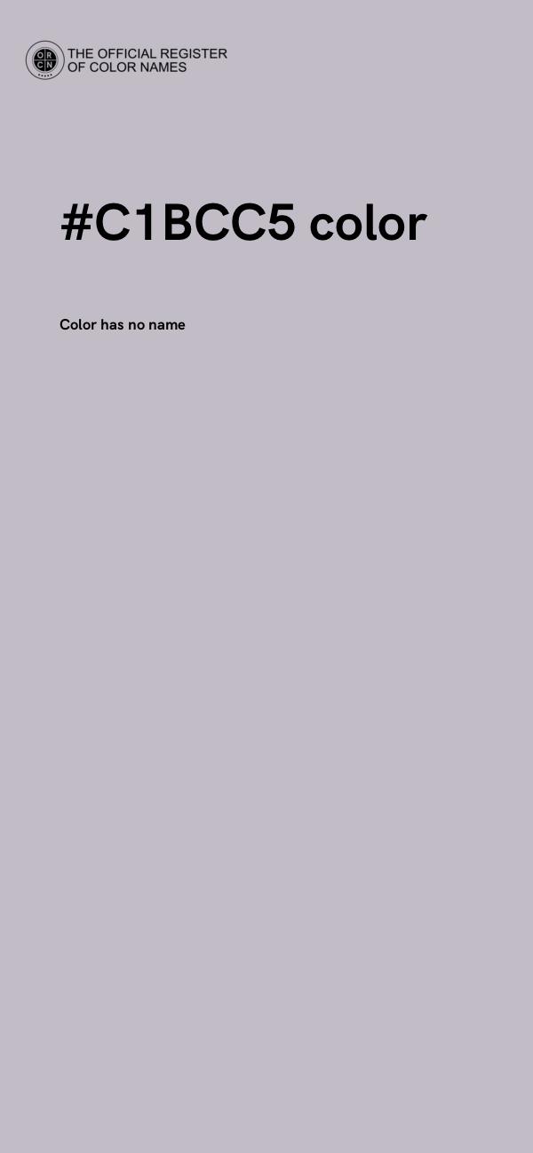 #C1BCC5 color image