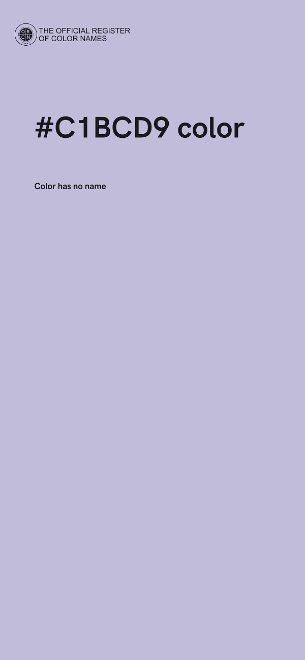 #C1BCD9 color image