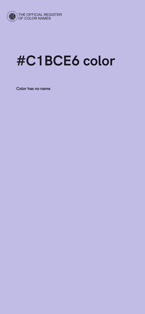 #C1BCE6 color image