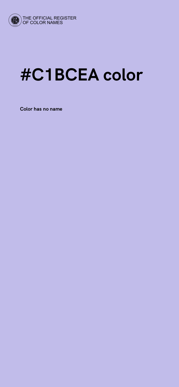 #C1BCEA color image