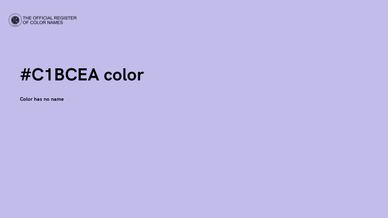 #C1BCEA color image