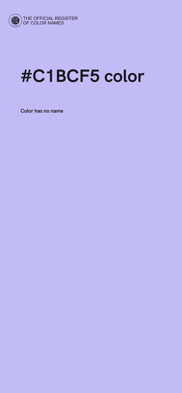 #C1BCF5 color image