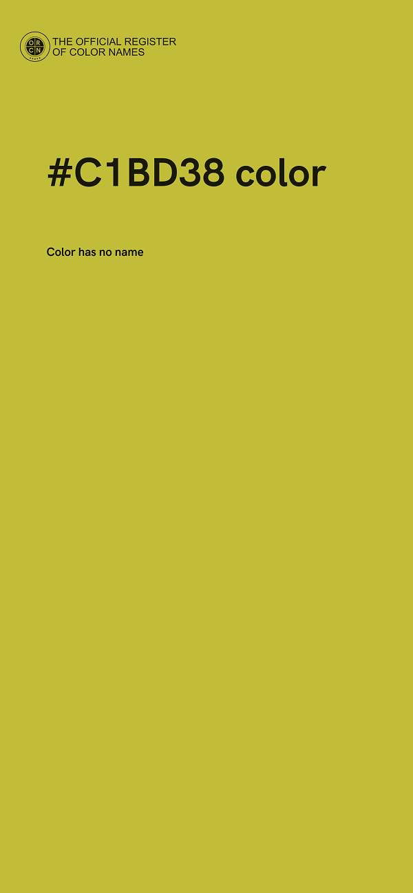#C1BD38 color image