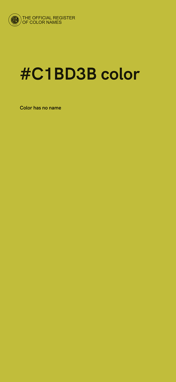 #C1BD3B color image