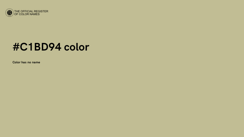 #C1BD94 color image