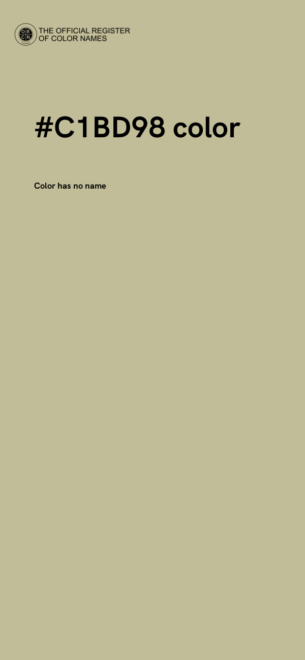 #C1BD98 color image