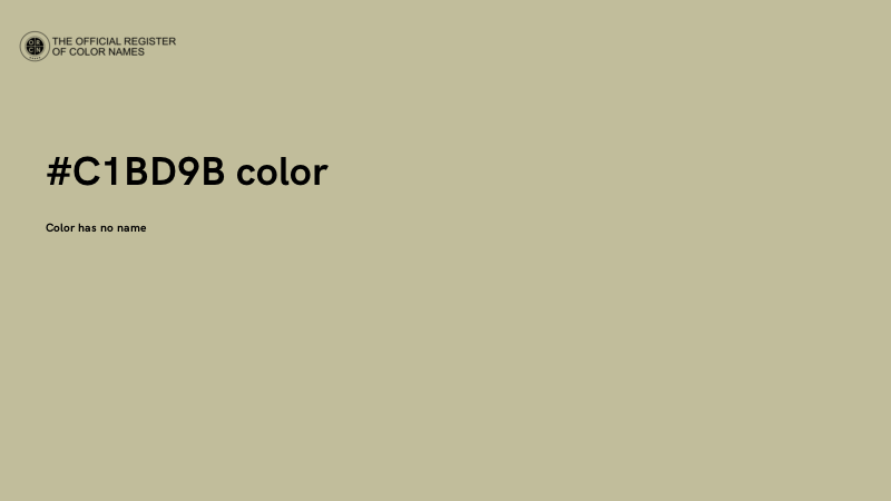 #C1BD9B color image
