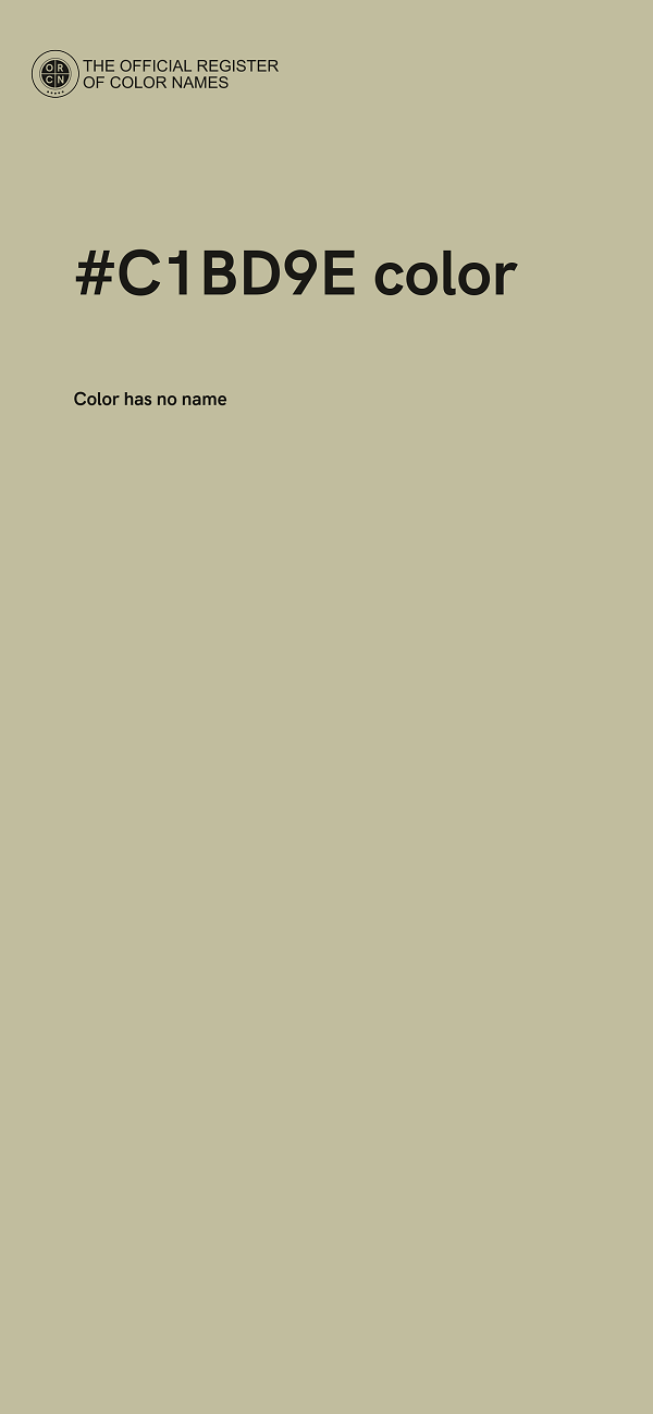 #C1BD9E color image
