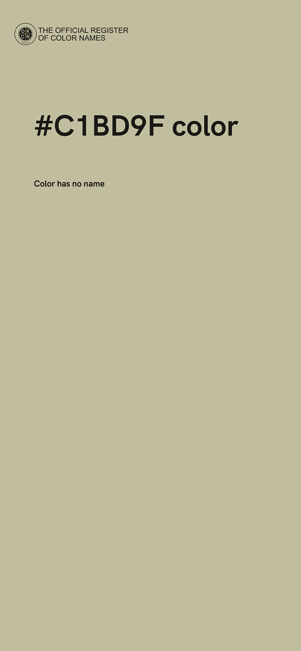 #C1BD9F color image