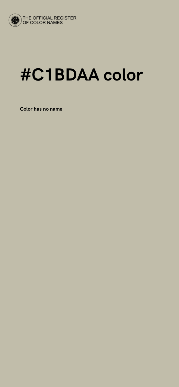 #C1BDAA color image