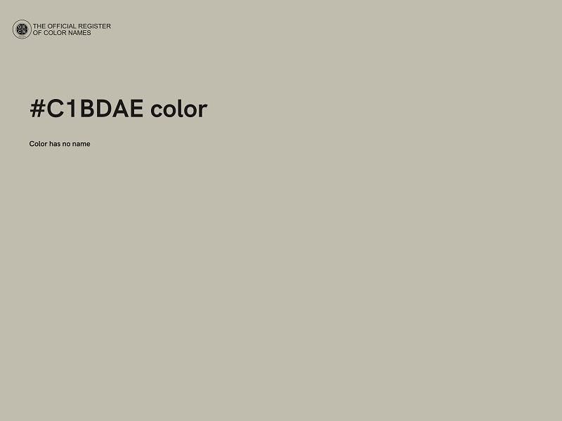 #C1BDAE color image