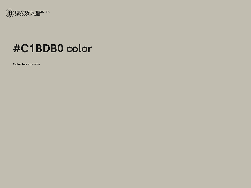 #C1BDB0 color image